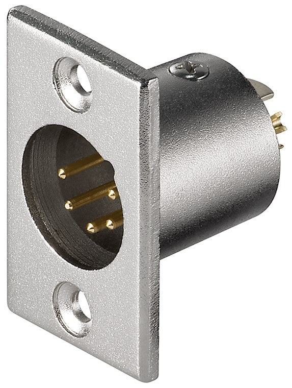 Spina da pannello XLR per microfono 5 Pin Spina da pannello XLR per microfono 5 Pin